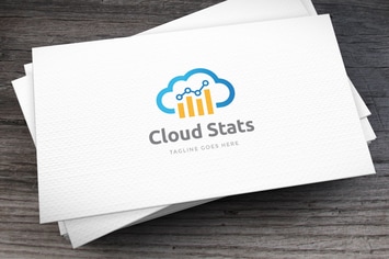 Cloud Stats Logo Template
