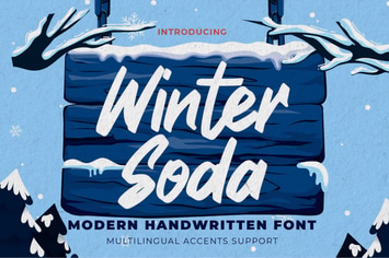 Winter Soda - Modern Handwritten Font