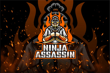 Assassin Ninja E-Sport and Sport Logo Template