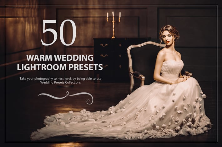 50 Warm Wedding Lightroom Presets