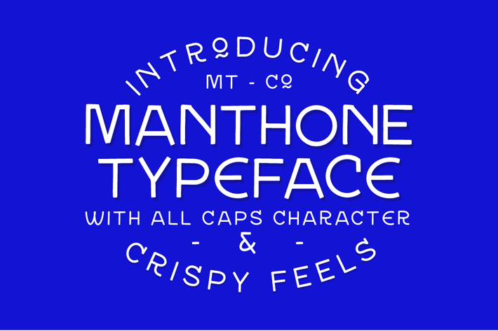Manthone Typeface