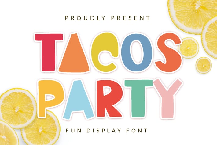 Tacos Party Advertisement Font