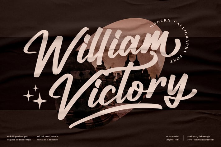 William Victory Calligraphy Font