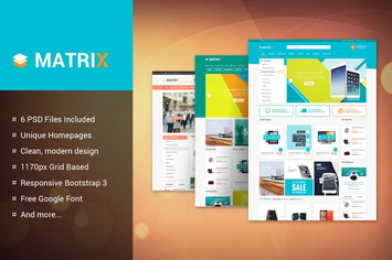 Matrix - Multi-Purpose eCommerce PSD Theme