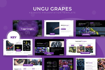 Ungu Grapes - Keynote Template