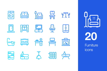 20 Furniture icons