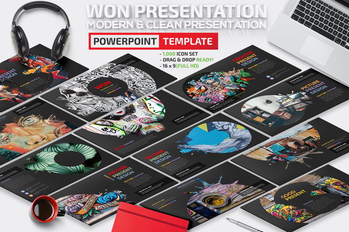 Won Powerpoint Template