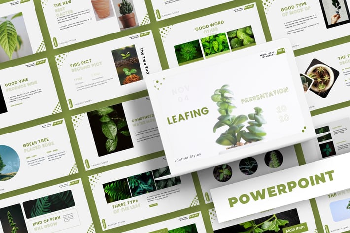 Leafing - Powerpoint Template
