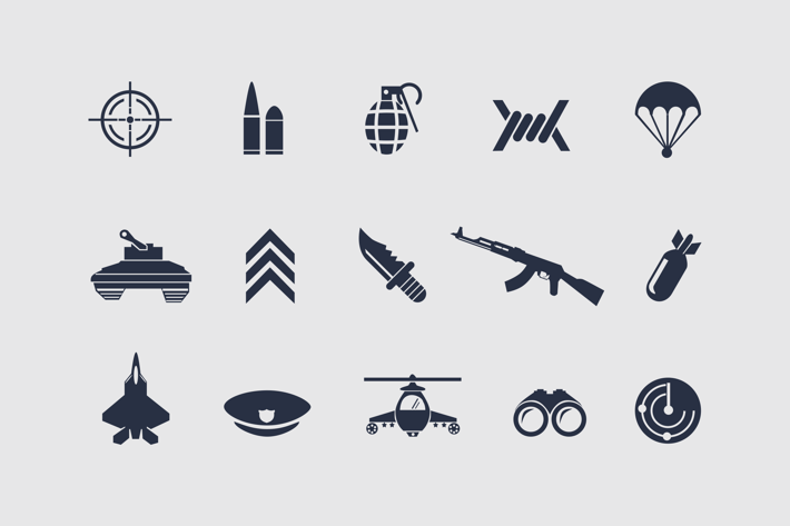 12 Military Icons