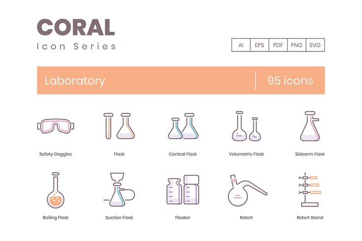 95 Laboratory Icons