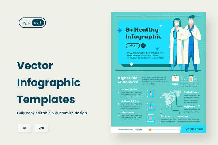 Infographic Template for Healthcare & Medical