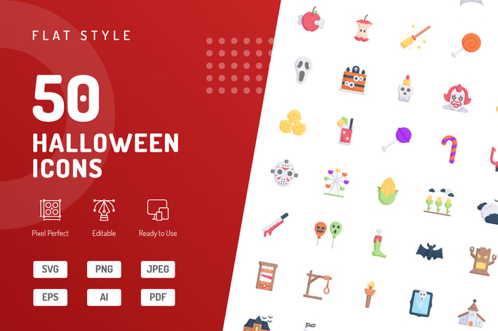 Halloween Flat Icons