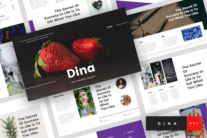 Dina - Food PowerPoint Template