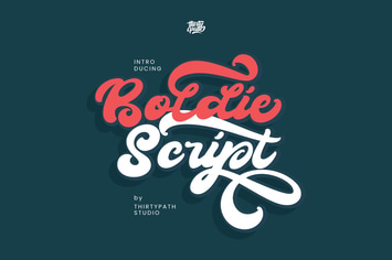 Boldie Script Font