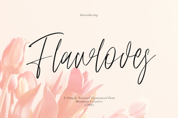 Flawloves Signature Font