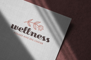 Debossed Logo Mockup on Linen Paper