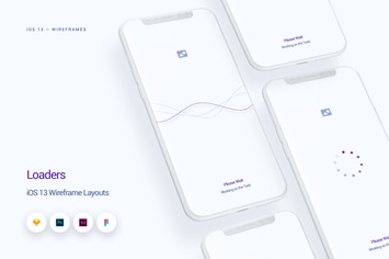 Loaders - iOS 13 Wireframe Kit