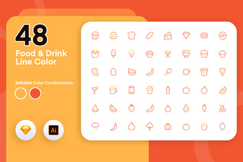 Food & Drink Line Color 