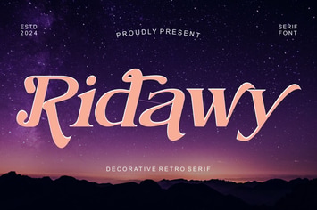 Ridawy - Decorative Modern Serif