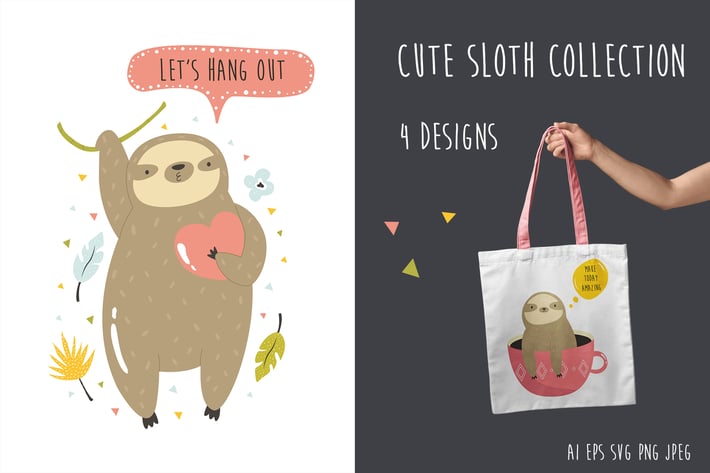 Cute Sloths Collection