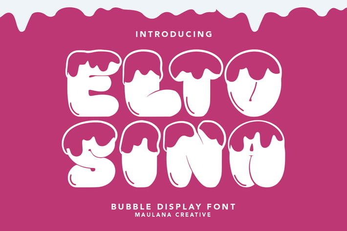Eltosina Bubble Display Font