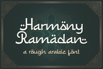 Harmony Ramadan a Rough Arabic Font