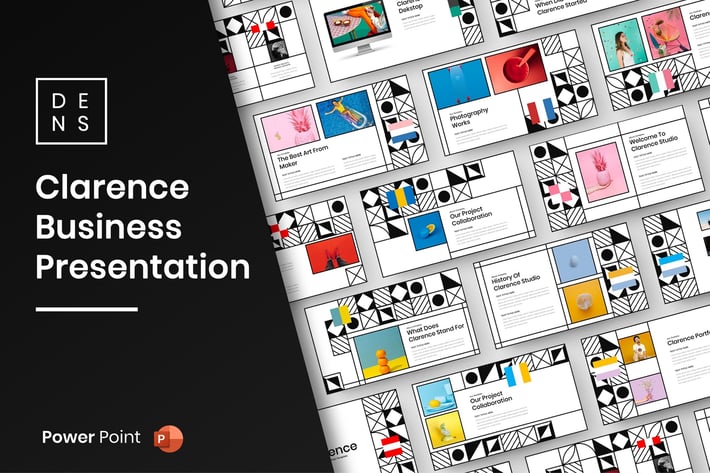 Clarence – Pattern Business PowerPoint Template