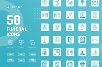 Hidoc - Funeral Icons