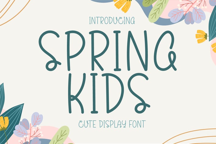Spring Kids - Handwritten Display Font