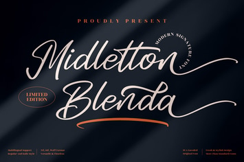 Midletton Blenda Modern Script