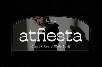 Atfiesta - Elegant Reverse Slab Serif