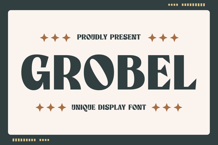 Grobel - Unique Display Font