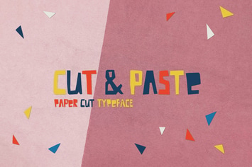 Cut And Paste Paper Cut Typeface