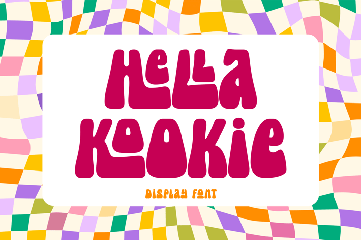 Hella Kookie - 70s Retro-Modern Display Font