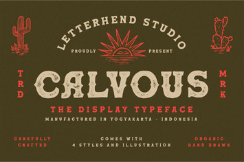 Calvous - Slab Serif Typeface