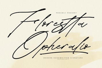 Florestta Opheralio Modern Handwritten Font 