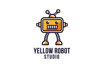 Yellow Robot Studio Logo Template