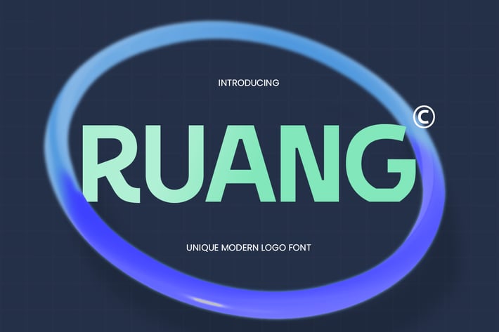 Ruang - Unique Modern Logo Font