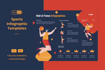 Sport Infographic Template: Basketball