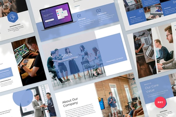 Digital Marketing Presentation PowerPoint Template