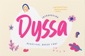 Dyssa - Beautiful Brush Font
