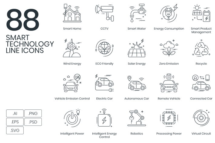 Smart Technology Icons