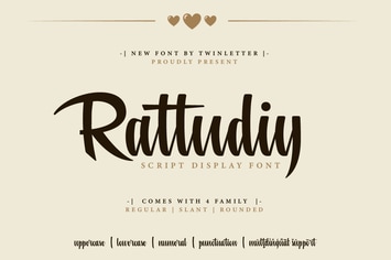 Rattudiy - Script Font