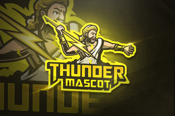 Thunder Mascot - Esport & Mascot logo