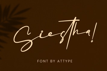 Siestha - Signature Font