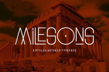 GR Milesons | Artdeco Typeface