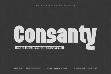 Consanty - Condensed Sans Font