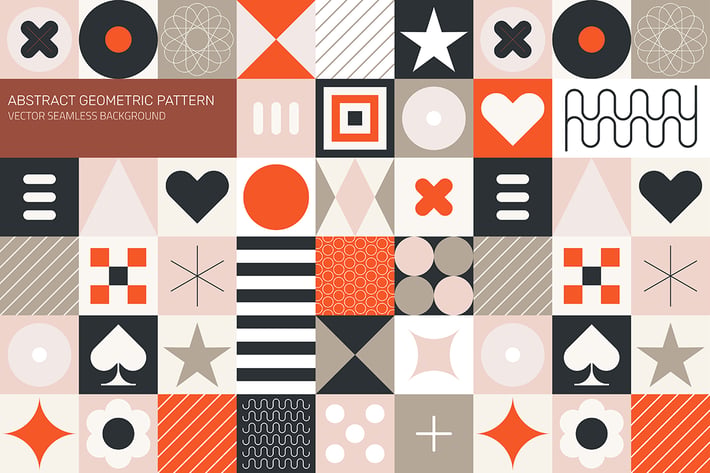 Abstract Geometric Pattern, Seamless Background
