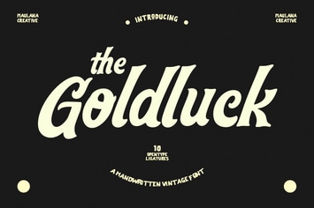 Goldluck Handwritten Rustic Vintage Font