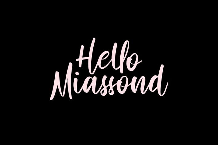 Hello Miassond Casual Brush Font